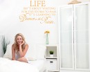 Life isn't About Quotes Wall Decal Motivational Vinyl Art Stickers